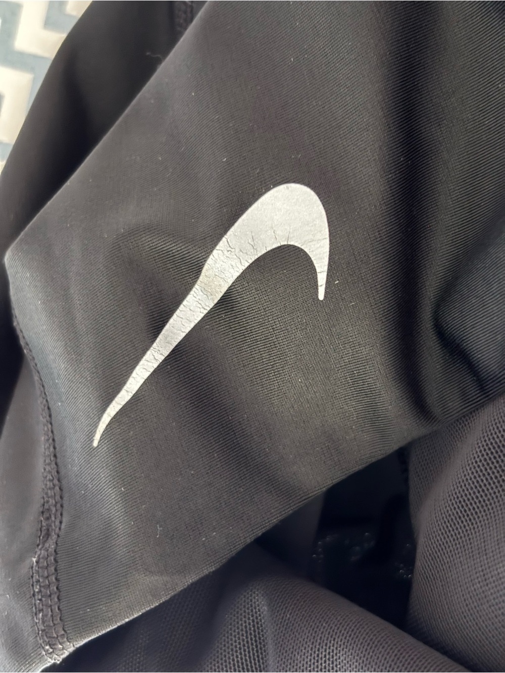 NIKE sz S Speed Twist CI9485 Black 7/8 Running Tights - Picture 3 of 7
